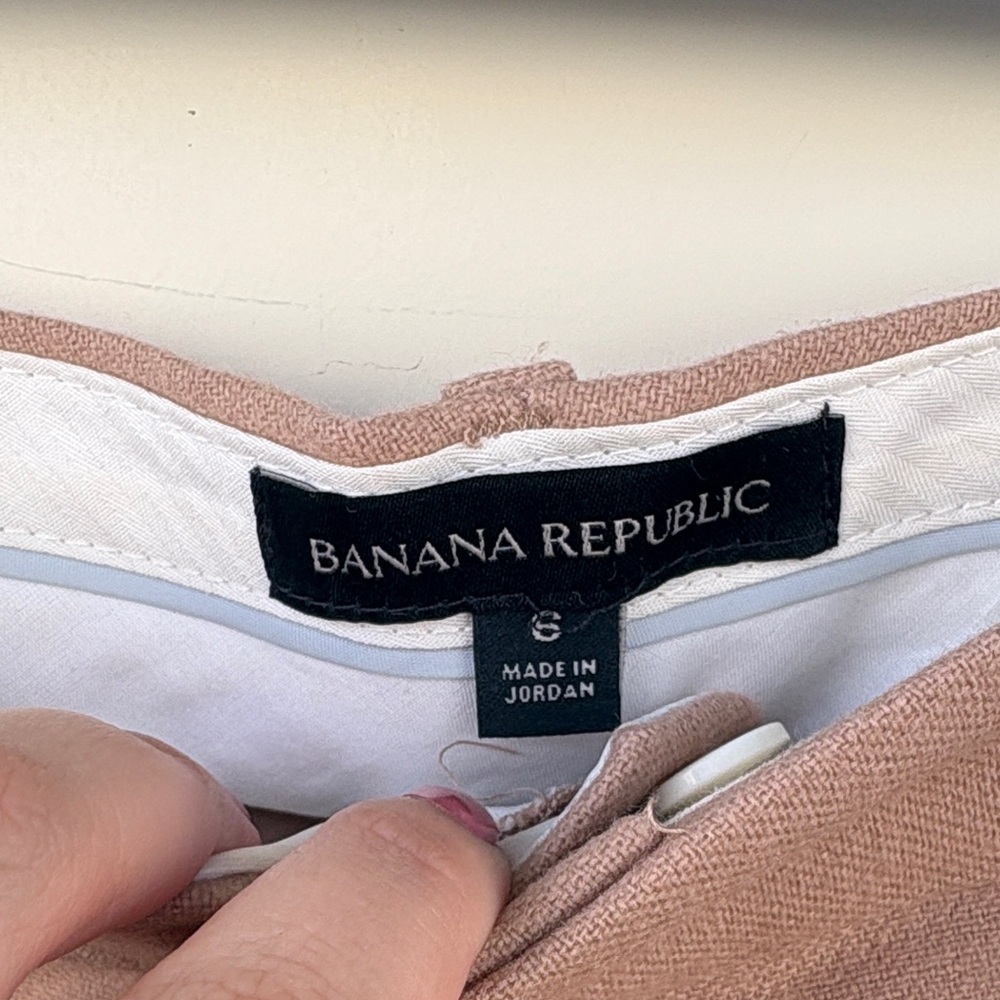 Banana Republic Women's Tan Straight Leg Pants - Picture 3 of 5